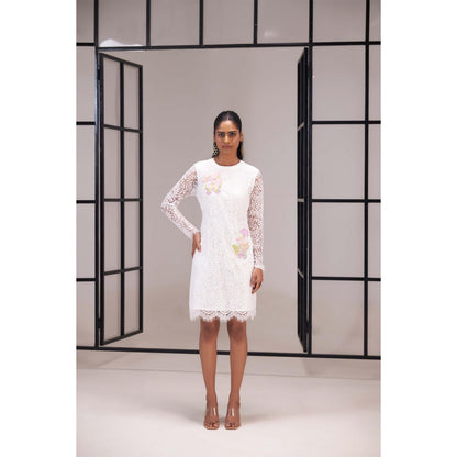 SAKSHI G CHAWLA White Sol Dress
