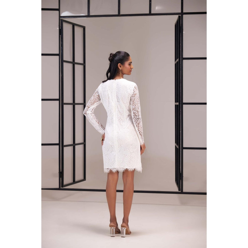 SAKSHI G CHAWLA White Sol Dress