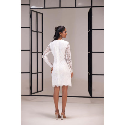 SAKSHI G CHAWLA White Sol Dress