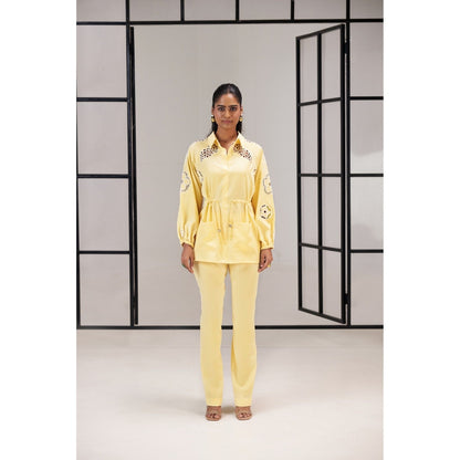 SAKSHI G CHAWLA Yellow Jana Shirt with Pant