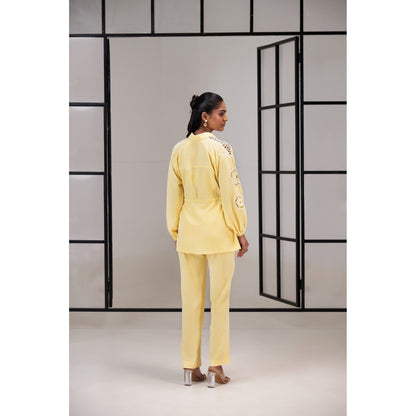SAKSHI G CHAWLA Yellow Jana Shirt with Pant
