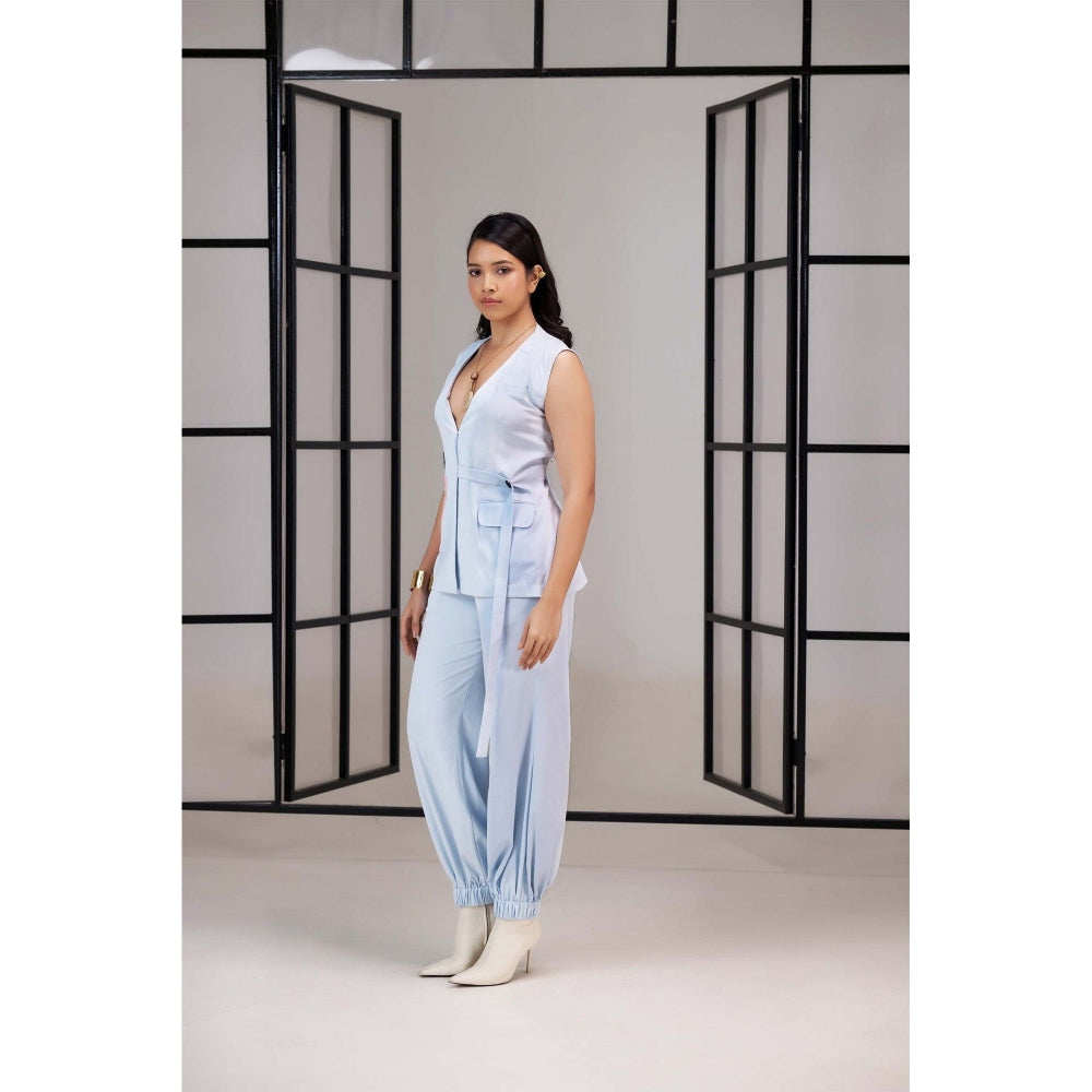 SAKSHI G CHAWLA Blue Owen Co-Ord Set