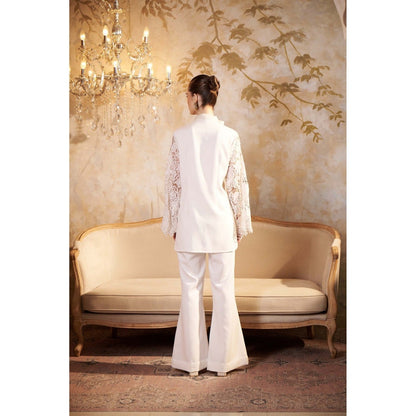 SAKSHI G CHAWLA White Camilla Shirt with Pant