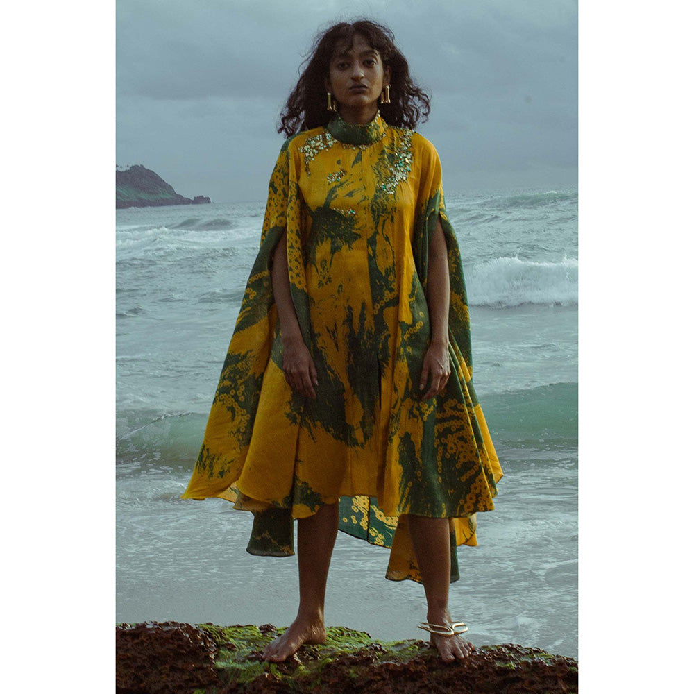 Saksham & Neharicka Kaftan Style Multi-Color Dress