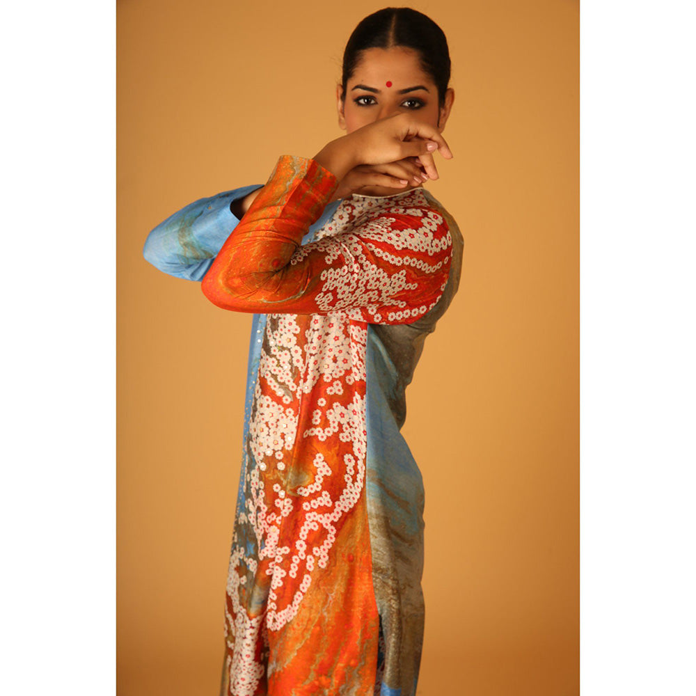 Saksham & Neharicka Aseem Kurta In Chanderi