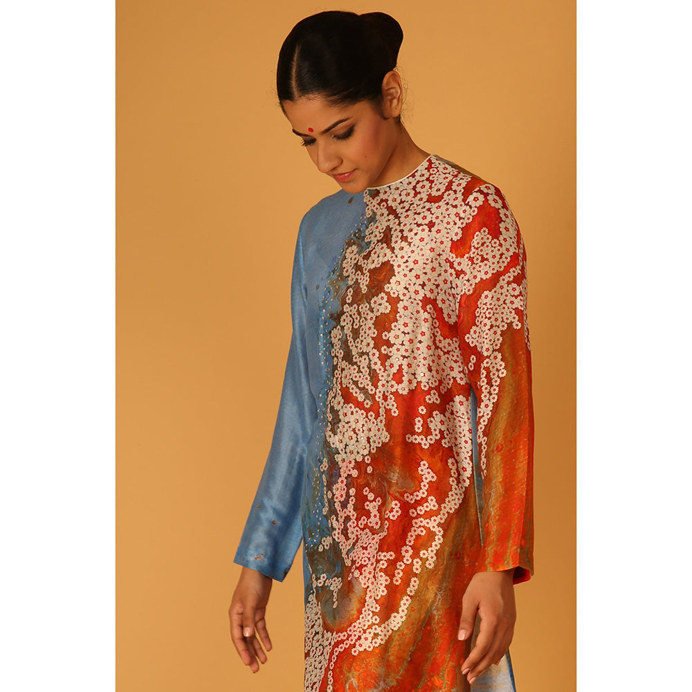 Saksham & Neharicka Aseem Kurta In Chanderi