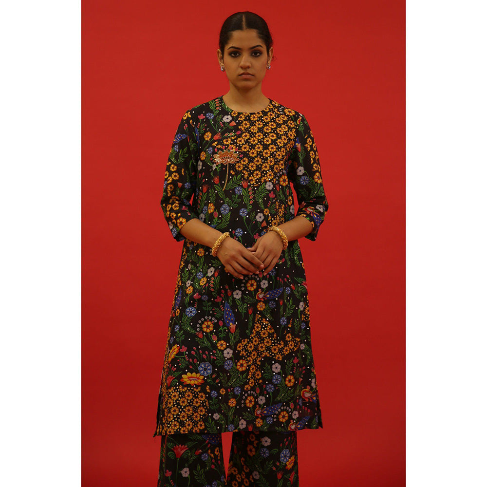 Saksham & Neharicka Shoumi Floral Multi-Color Co-Ord (Set of 2)