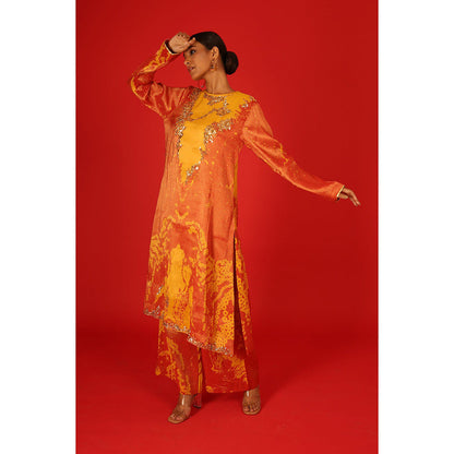 Saksham & Neharicka Ebru In Tissue Co-Ord (Set of 2)