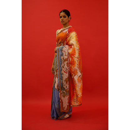 Saksham & Neharicka Prerna Saree Printed & Embellished Blouse
