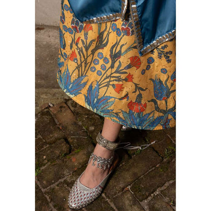 Saksham & Neharicka Blue Lehenga with Top (Set of 2)