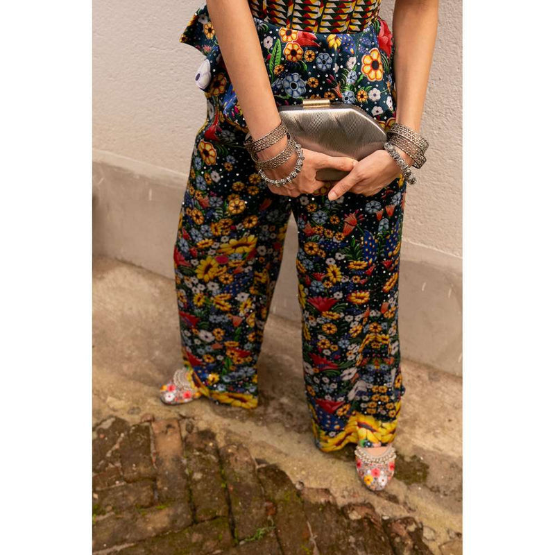 Saksham & Neharicka Multi Coloured Printed Co-Ord (Set of 2)