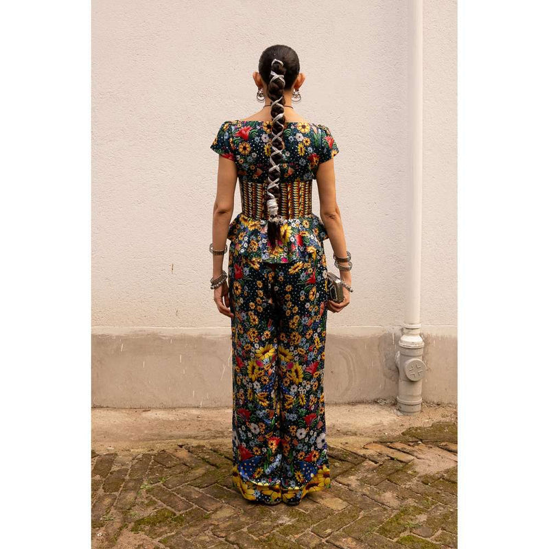 Saksham & Neharicka Multi Coloured Printed Co-Ord (Set of 2)