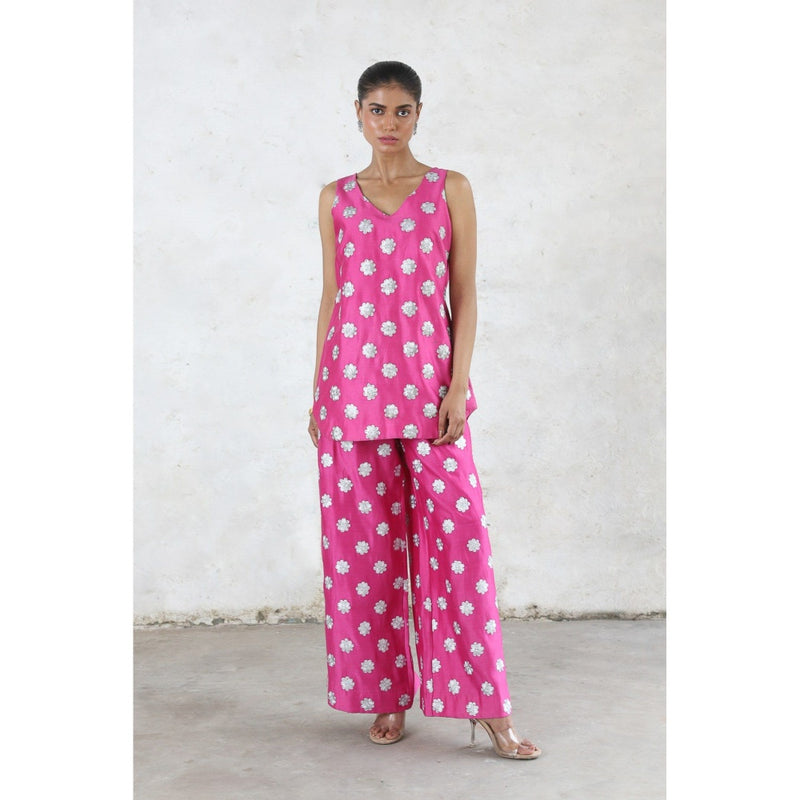 Saksham & Neharicka Pink Philia Co-Ord (Set of 2)