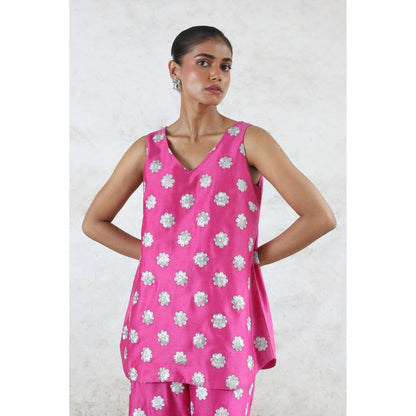 Saksham & Neharicka Pink Philia Co-Ord (Set of 2)