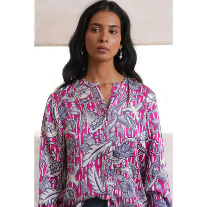 Saksham & Neharicka Pink Zinat Shirt