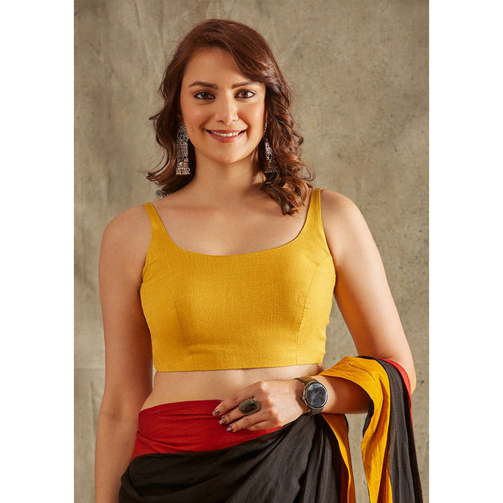 SALWAR STUDIO Mustard Solid Blouse