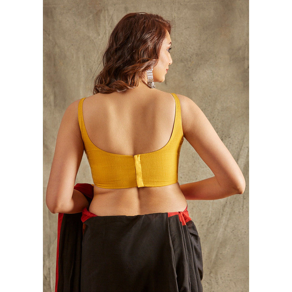 SALWAR STUDIO Mustard Solid Blouse