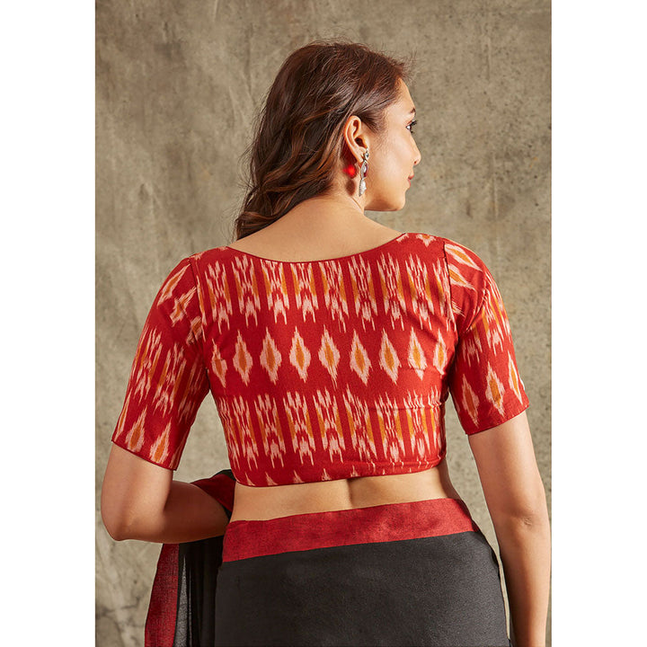 SALWAR STUDIO Red Ikat Blouse