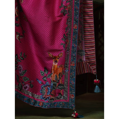 Samvrih Yellow Swarn Boota Kurta with Pant and Dupatta (Set of 3)