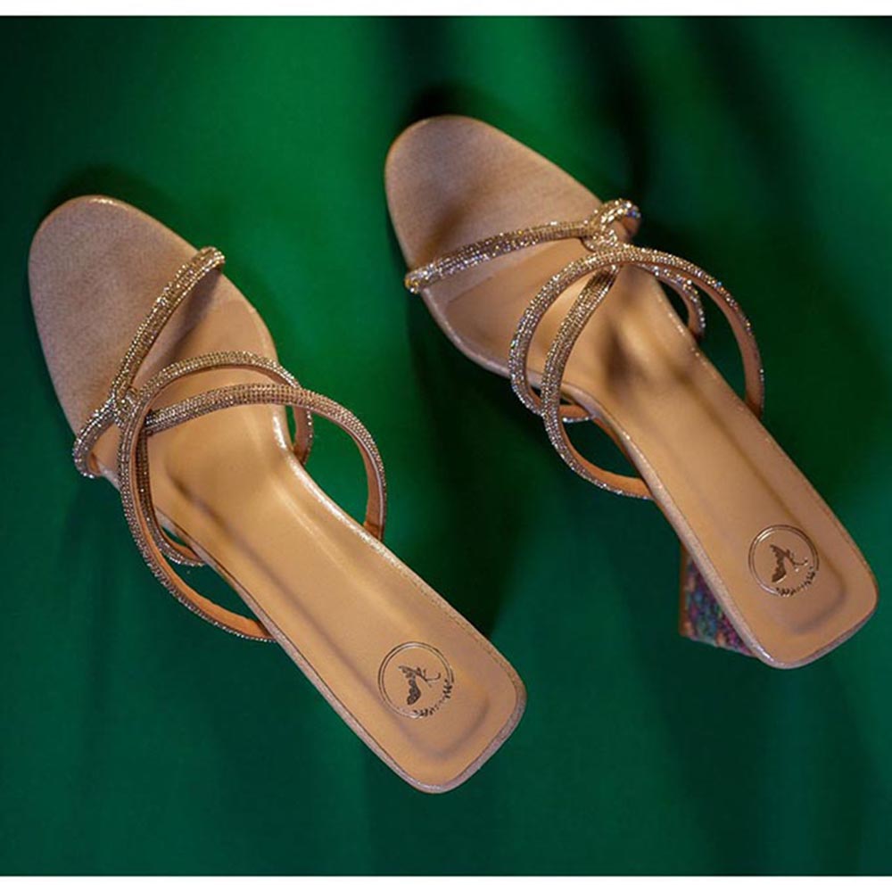 Sana K Luxurious Footwear Unicorn Silver Open Toe Heel Sandals