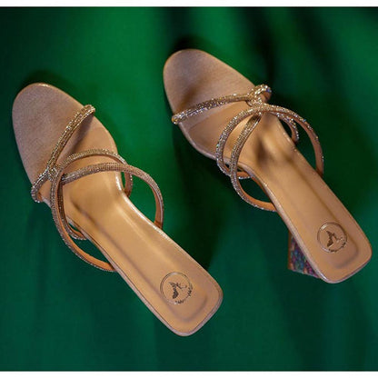 Sana K Luxurious Footwear Unicorn Silver Open Toe Heel Sandals