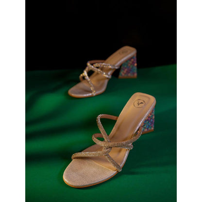 Sana K Luxurious Footwear Unicorn Silver Open Toe Heel Sandals