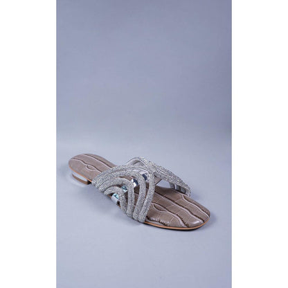 Sana K Luxurious Footwear Beige Gema Sandals