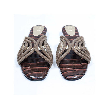 Sana K Luxurious Footwear Brown Gema Sandals