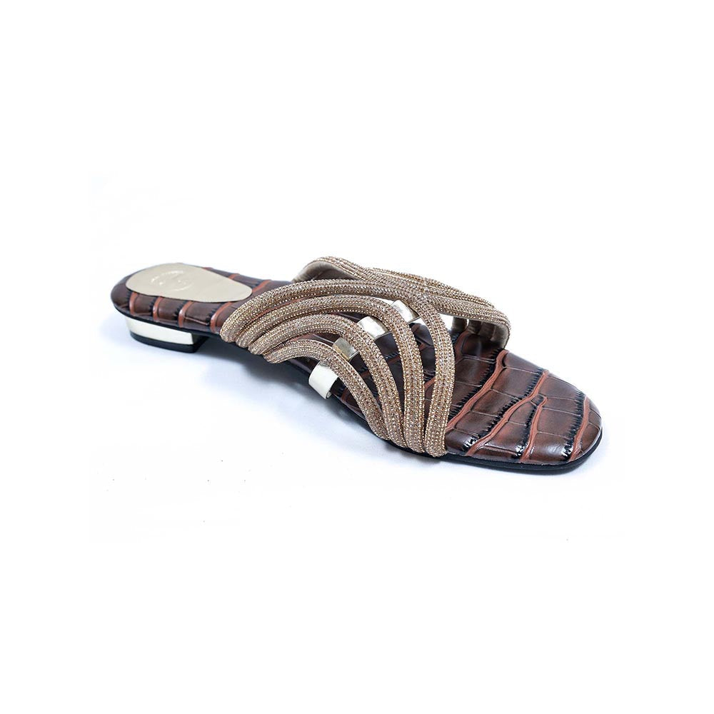 Sana K Luxurious Footwear Brown Gema Sandals