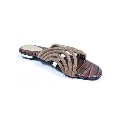 Sana K Luxurious Footwear Brown Gema Sandals