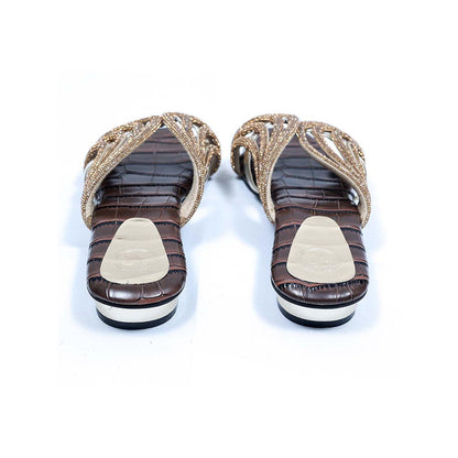 Sana K Luxurious Footwear Brown Gema Sandals