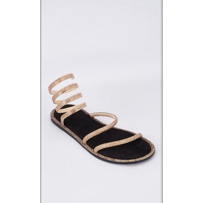 Sana K Luxurious Footwear Pillow Walk Gold Spring