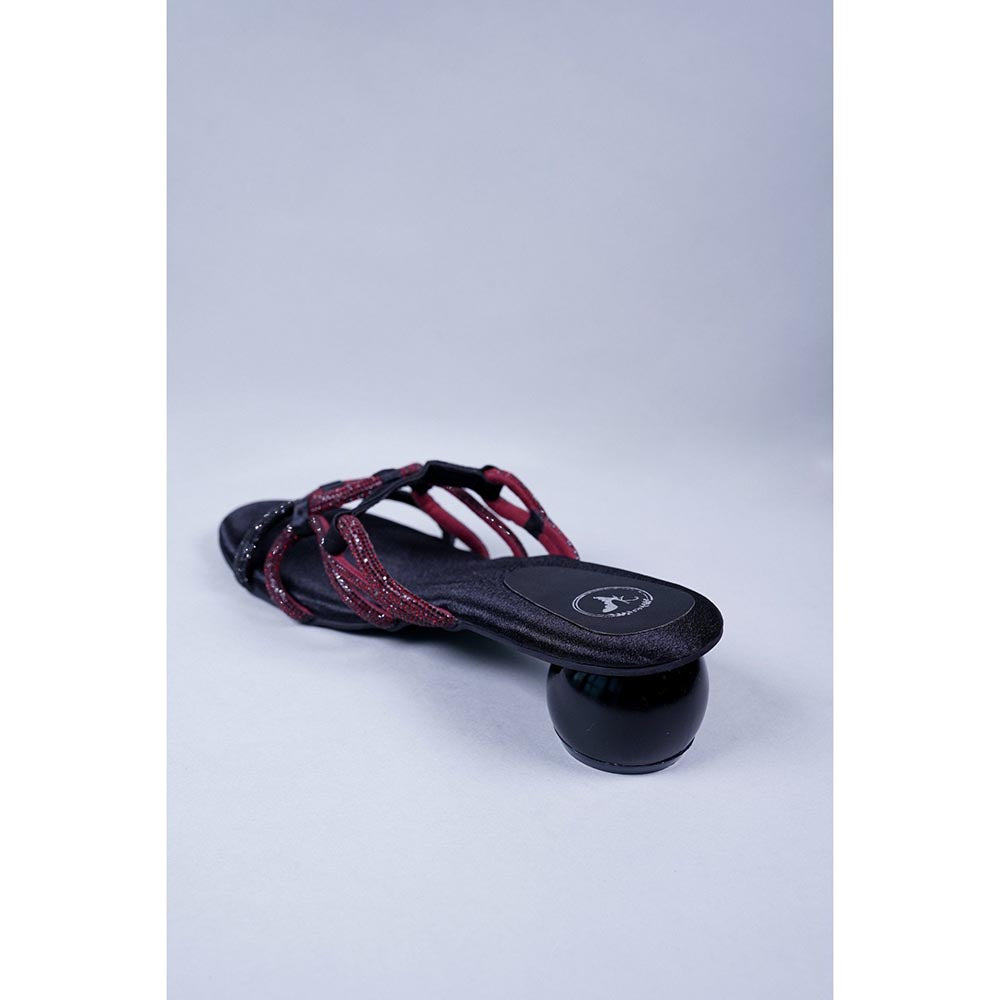 Sana K Luxurious Footwear Black Snitch Sandals