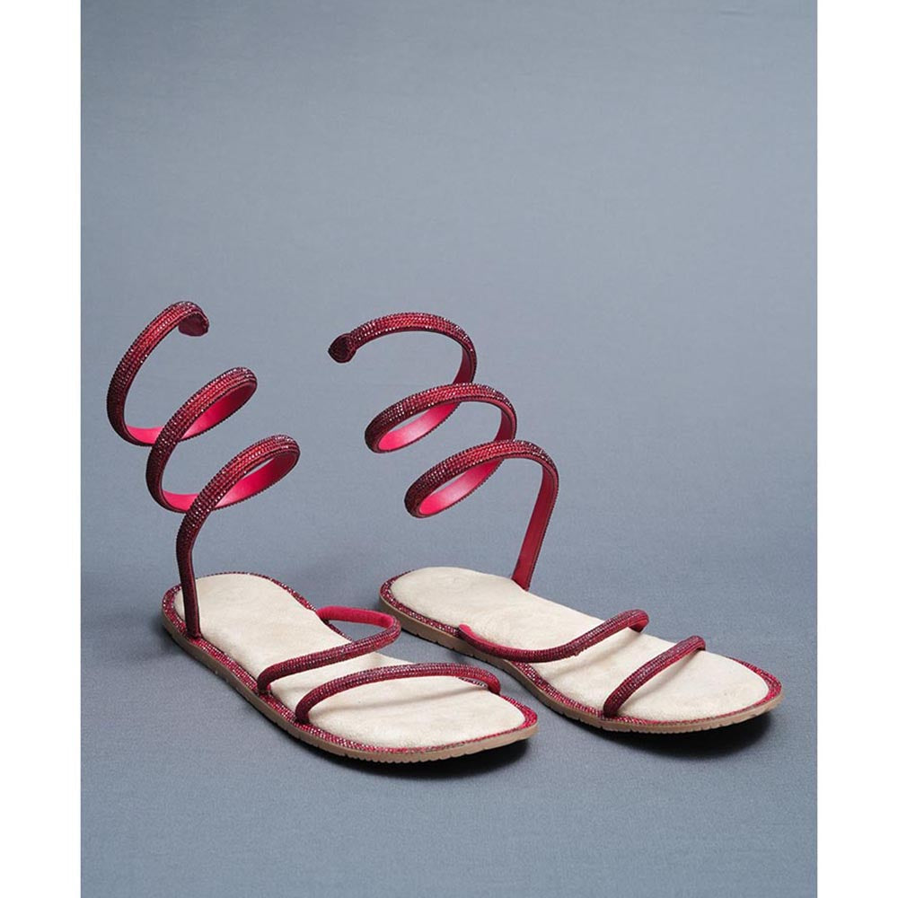 Sana K Luxurious Footwear Beige Suede Square Toe Casual Flats