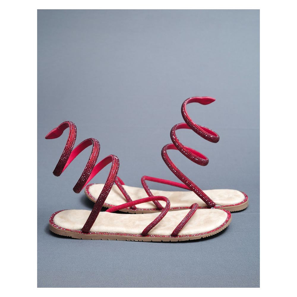 Sana K Luxurious Footwear Beige Suede Square Toe Casual Flats