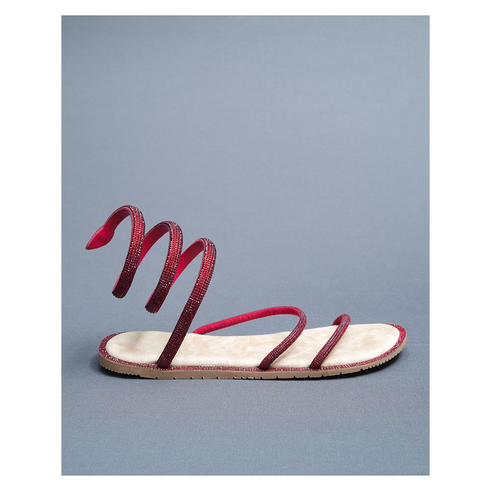 Sana K Luxurious Footwear Beige Suede Square Toe Casual Flats