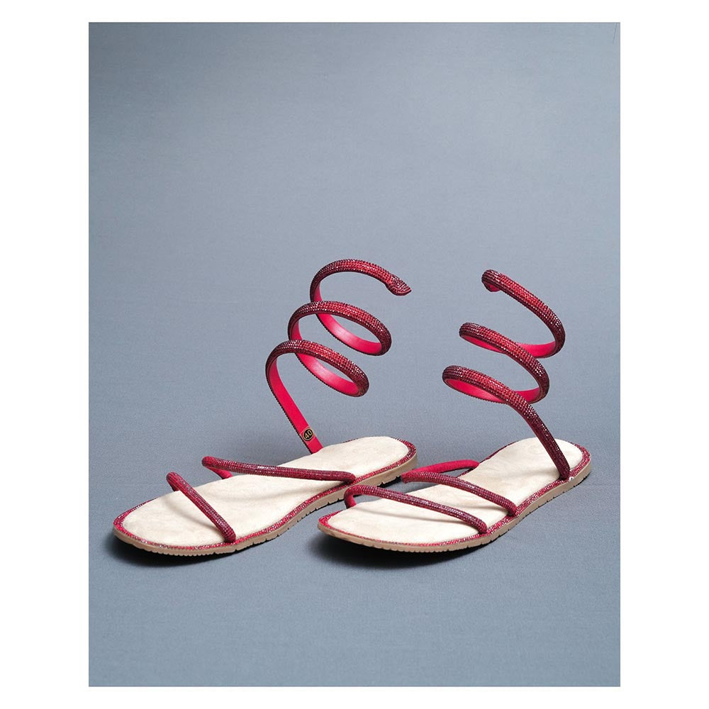 Sana K Luxurious Footwear Beige Suede Square Toe Casual Flats