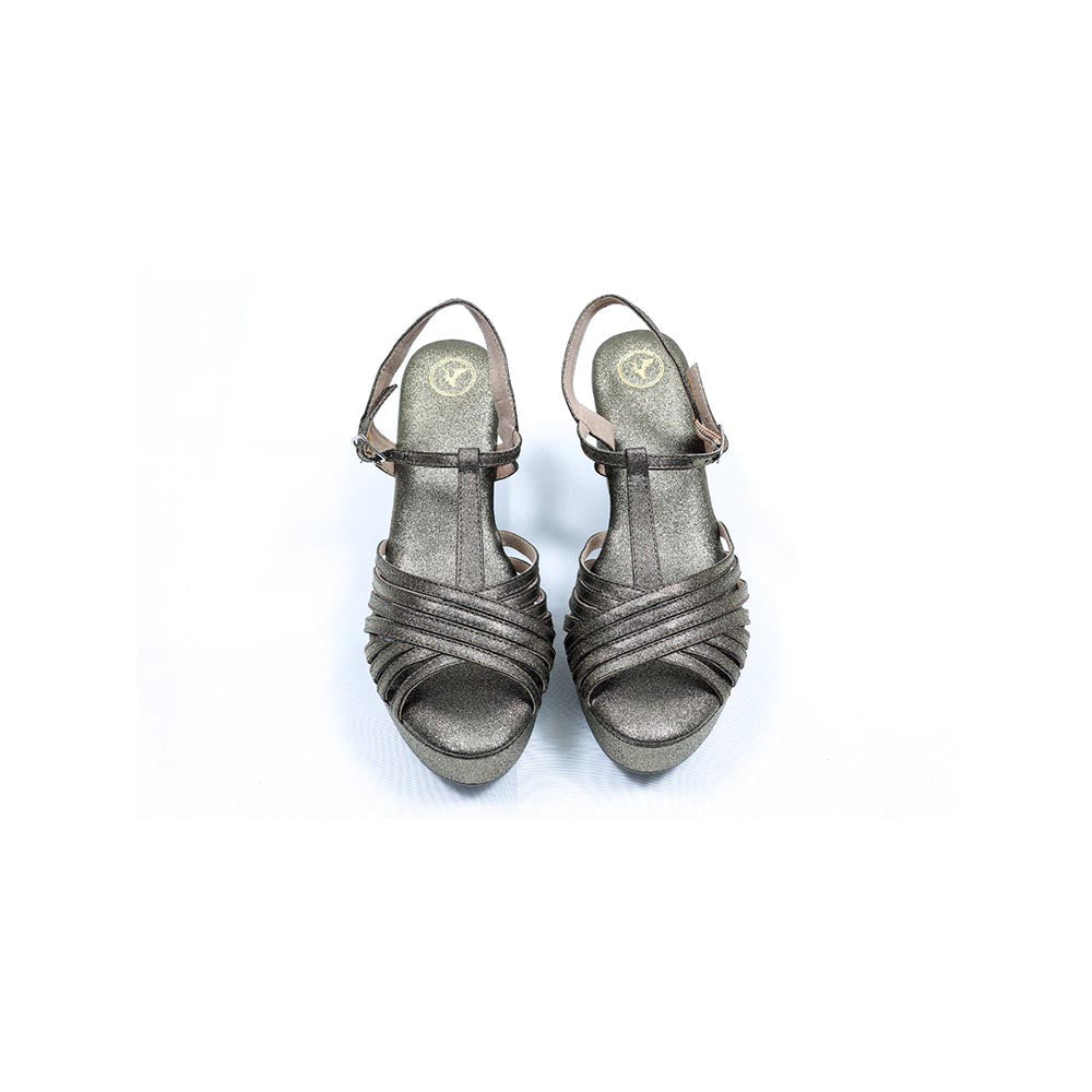 Sana K Luxurious Footwear Dolphin Junk Grey Wedges