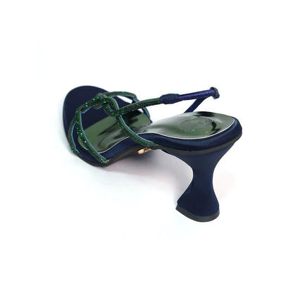Sana K Luxurious Footwear Soul Royal Blue Heels for Women