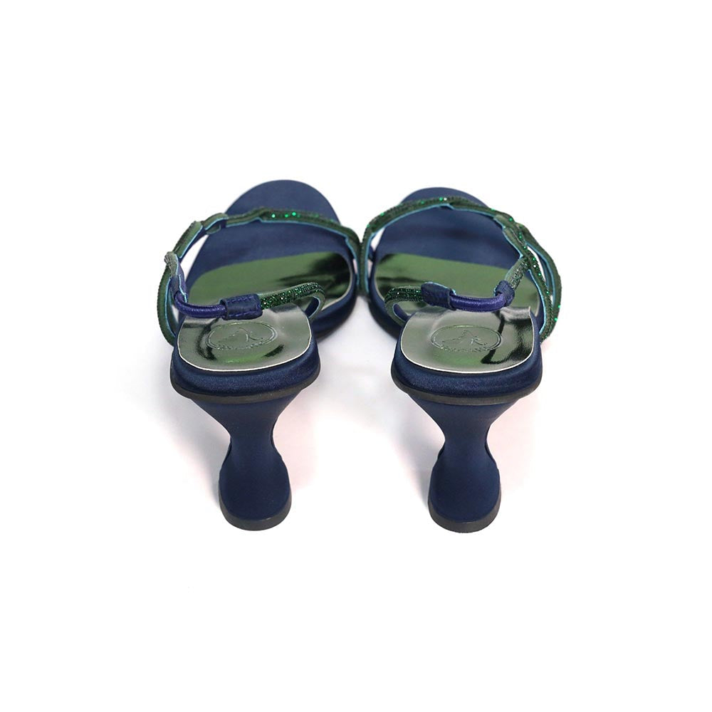 Sana K Luxurious Footwear Soul Royal Blue Heels for Women
