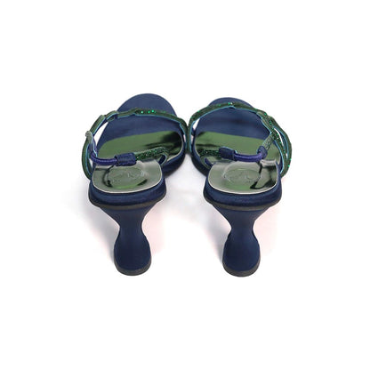 Sana K Luxurious Footwear Soul Royal Blue Heels for Women