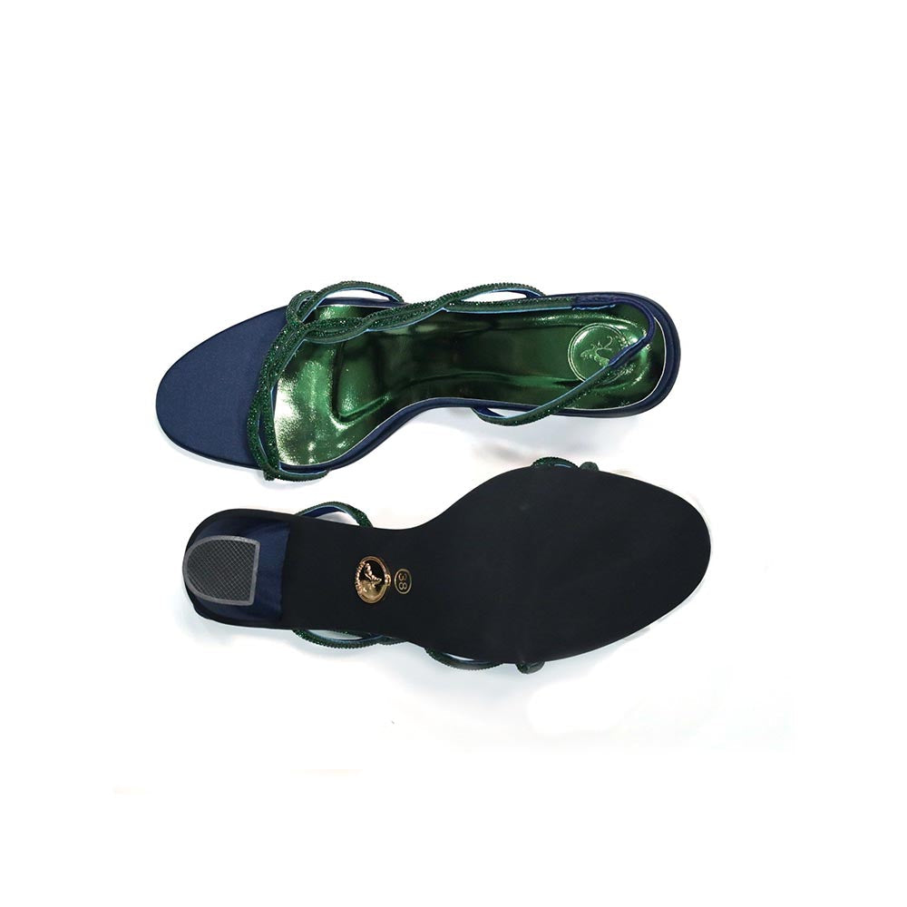 Sana K Luxurious Footwear Soul Royal Blue Heels for Women