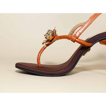 Sana K Luxurious Footwear Zeno Brown Pencil Heels