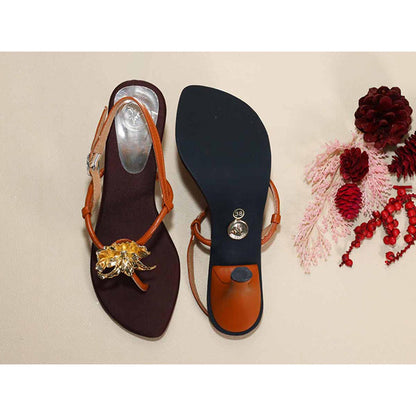 Sana K Luxurious Footwear Zeno Brown Pencil Heels