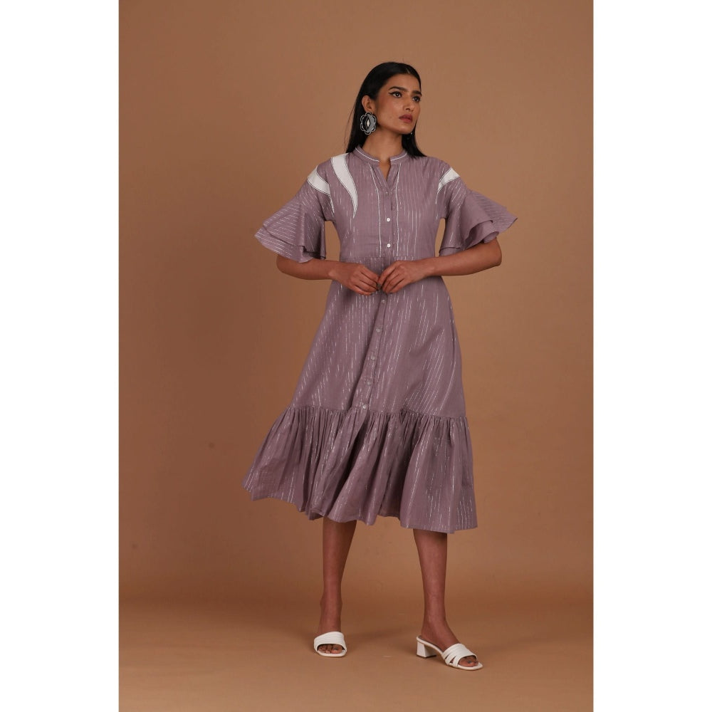 Sandhya Shah Lavender Bloom Dress