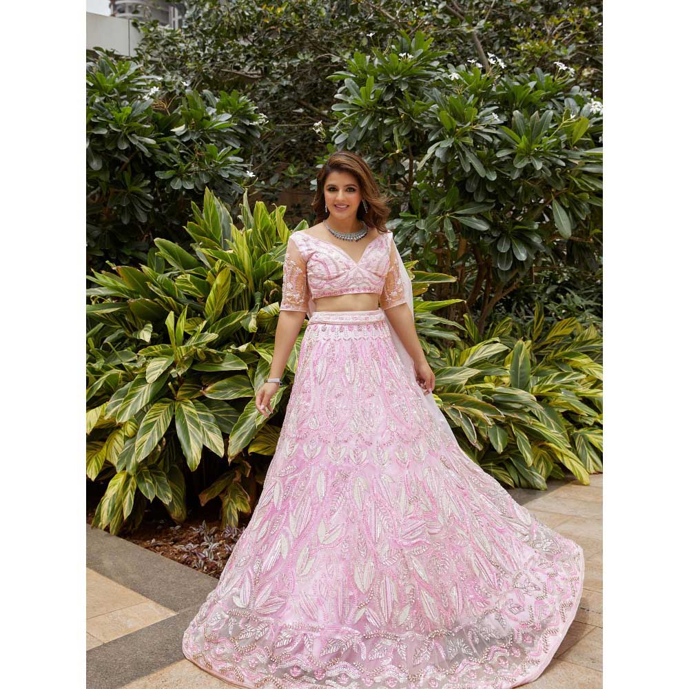 Sanjana Thakur Lavender Lehenga with Blouse (Set of 2)