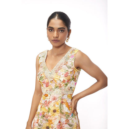 SAYAANIKA Leah Floral Embellished Jumpsuit