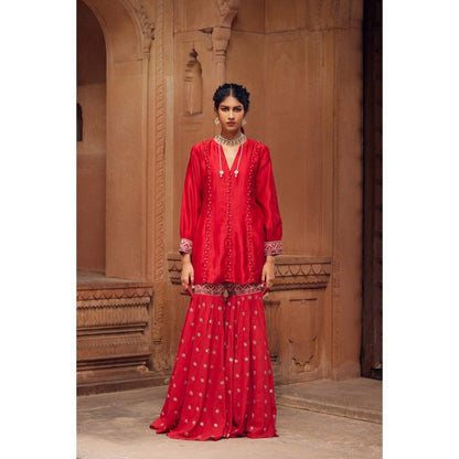 Seema Anand Adab Kurta with Sharara (Set of 2)