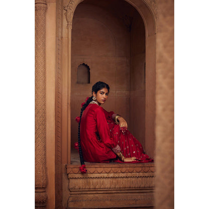 Seema Anand Adab Kurta with Sharara (Set of 2)