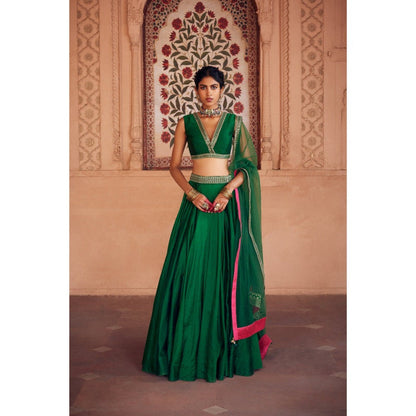 Seema Anand Farah Lehenga with Choli and Dupatta (Set of 3)